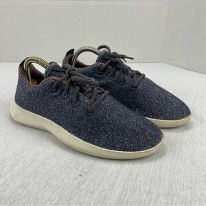 Allbirds Wool Runner Sneaker Shoes Navy Gray Lace Up Womens Size 7